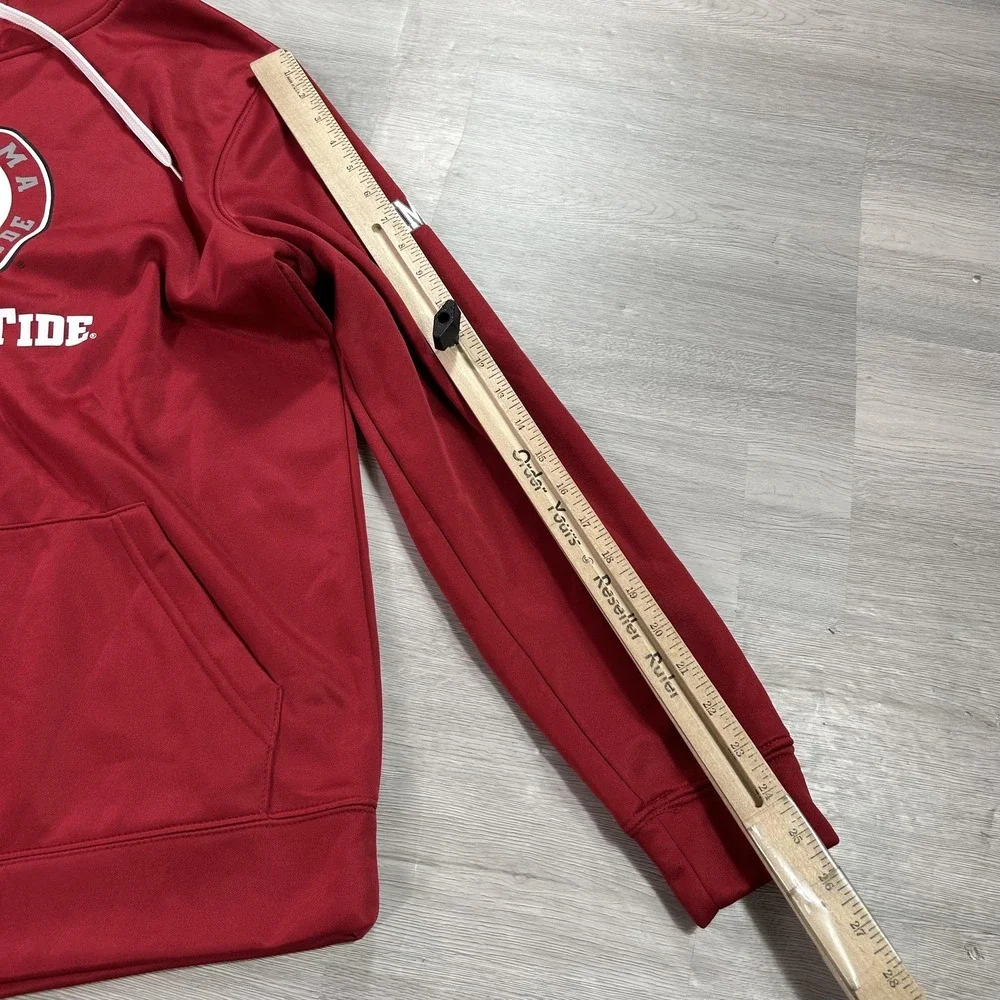 Alabama Crimson Tide Hoodie Mens Medium Red NCAA Football Colosseum Fleece Top
